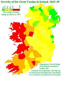 Severity of famine.